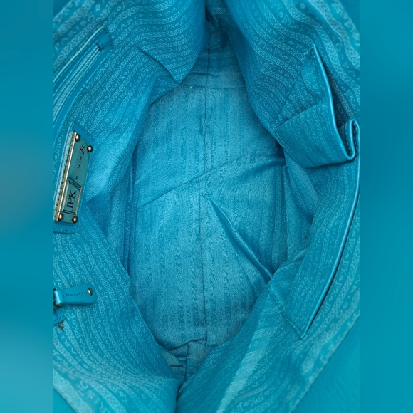 JPK Paris 75 Blue Patent Leather Large Work Travel Tote - Picture 13 of 16